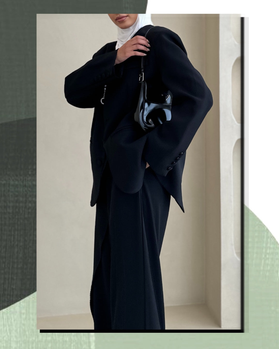 PiBL set ( اوفرسايز تجي قطعتين بنطلون + بليزر )