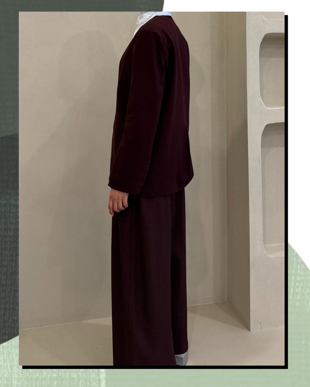 VeryDarky burgundy Blazer