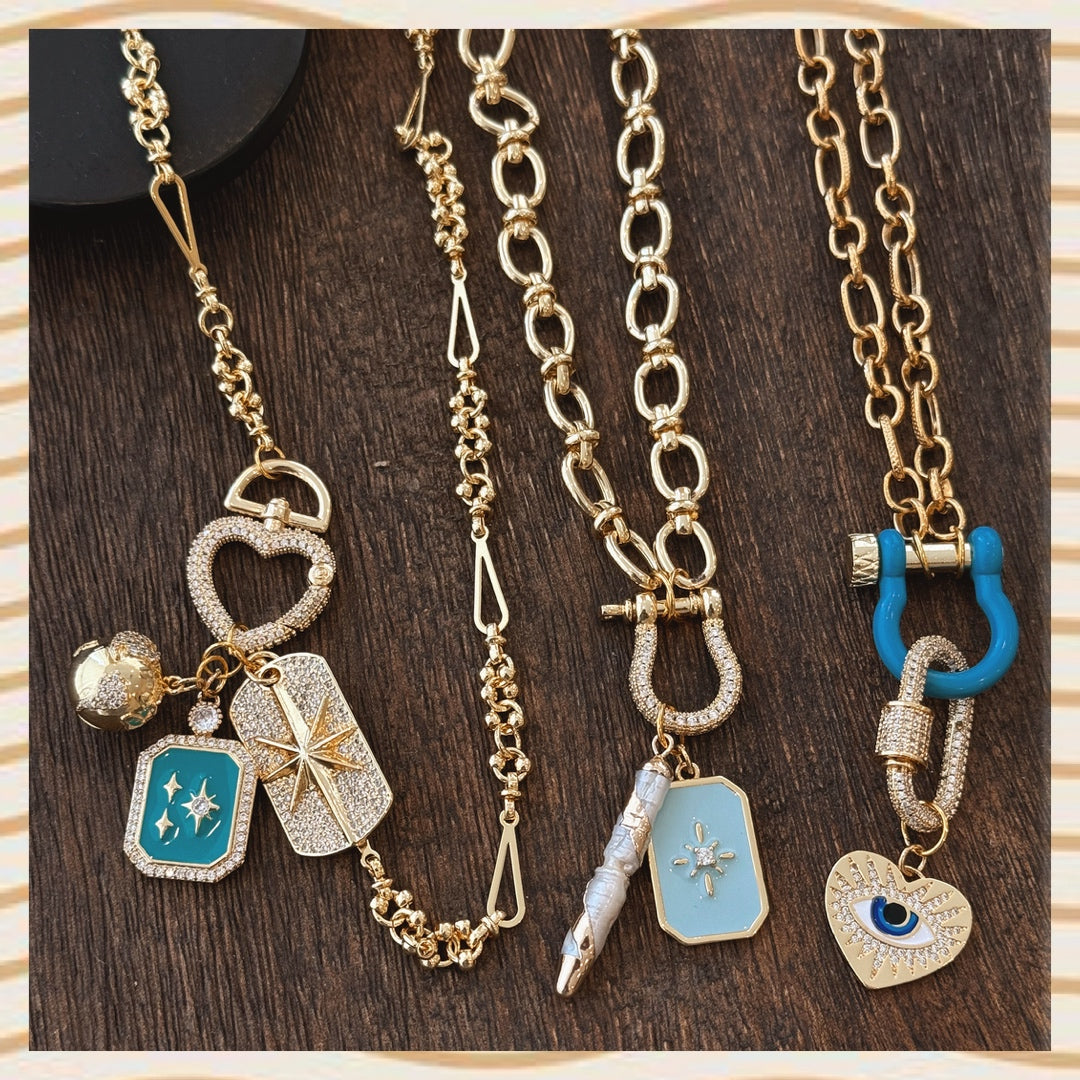 Light chic Blue Necklace