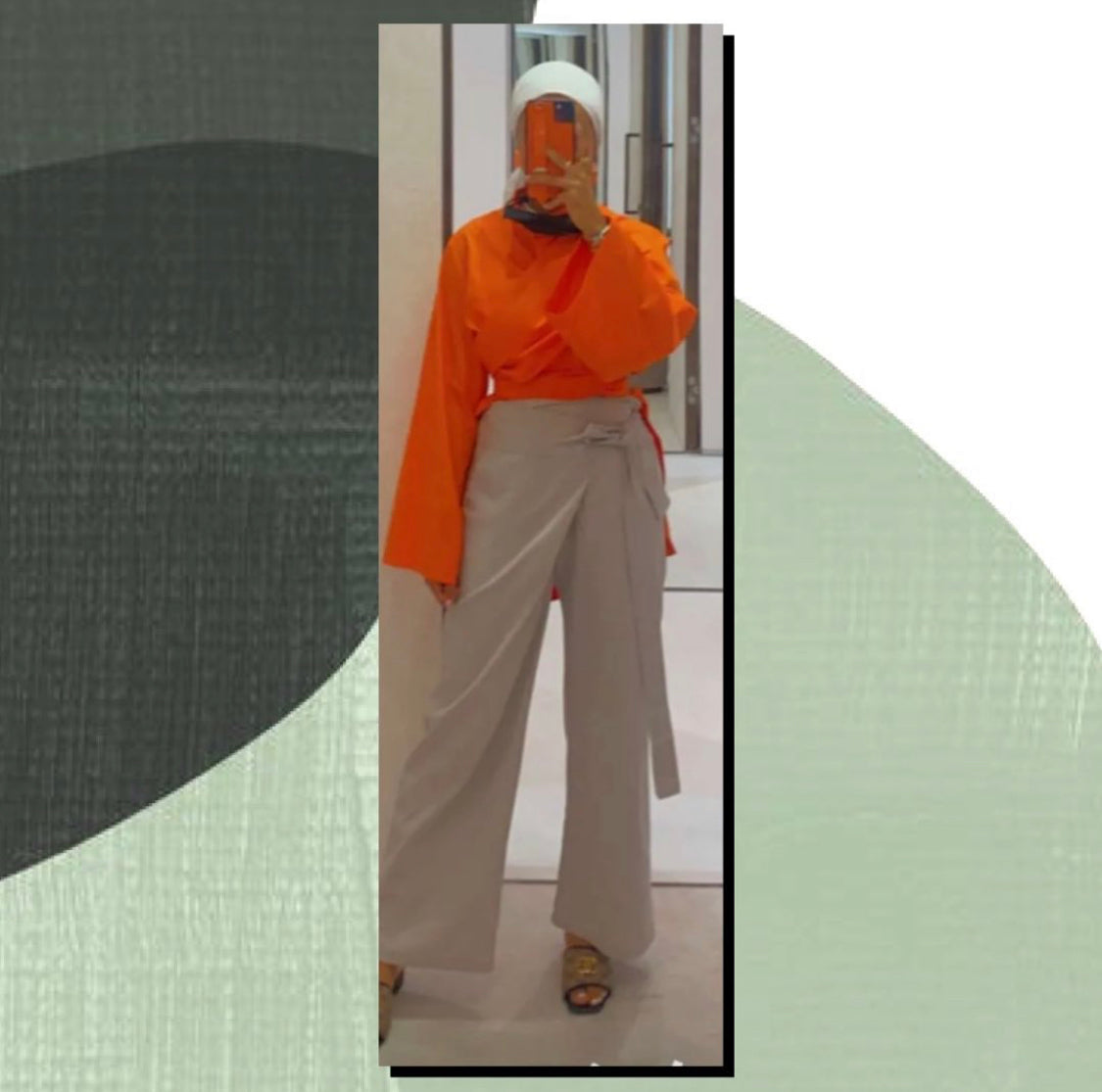 Wrap Pants Light Gray