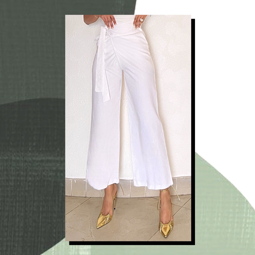 Wrap Pants white