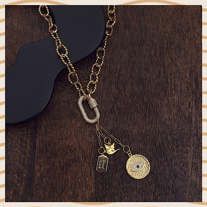 Fly eye peace Necklace