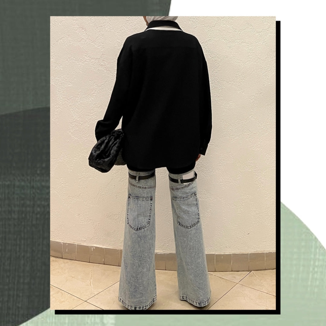 Half Jeans half B Pant