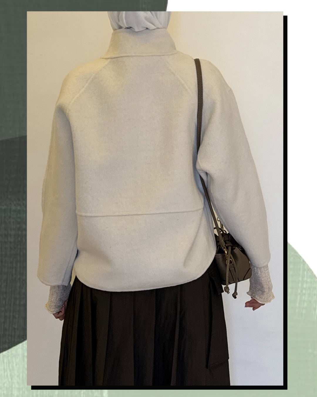 Creamy890 short coat