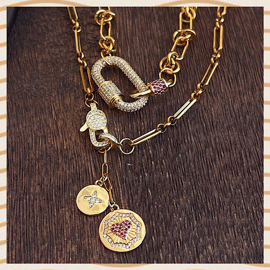 P Love star P Necklace