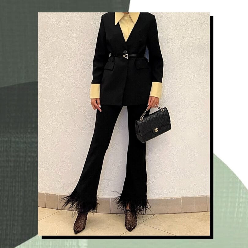 Yelbl3 blazer ( مع حزام )