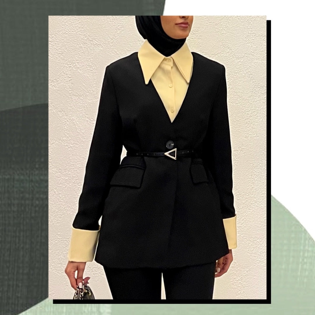 Yelbl3 blazer ( مع حزام )