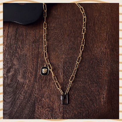 Lion Black necklace