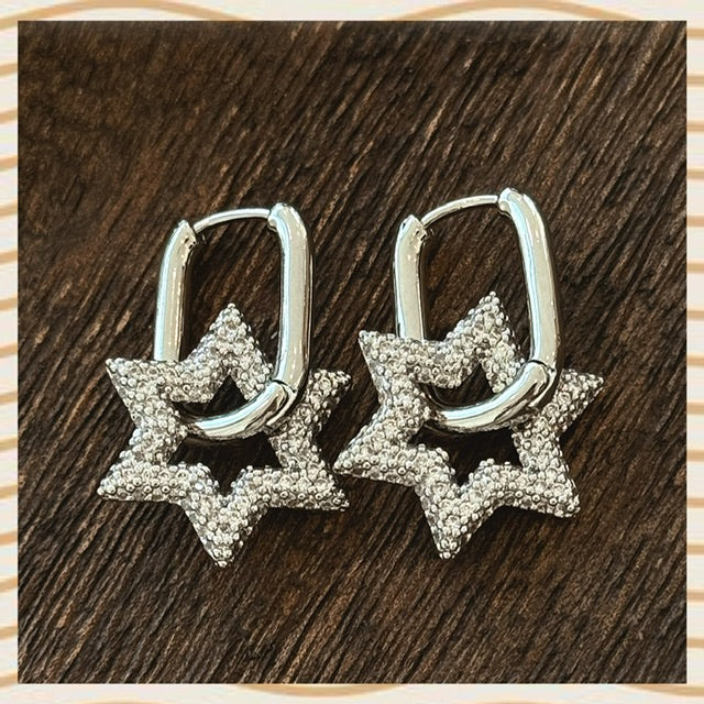 Si star earrings