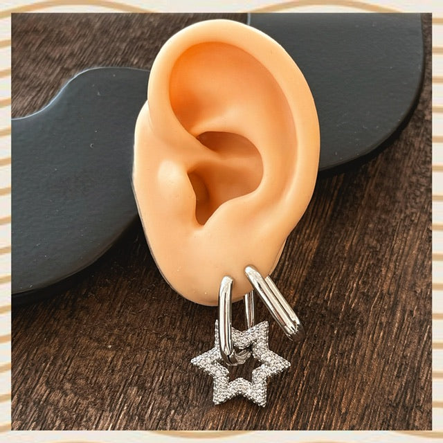 Si star earrings