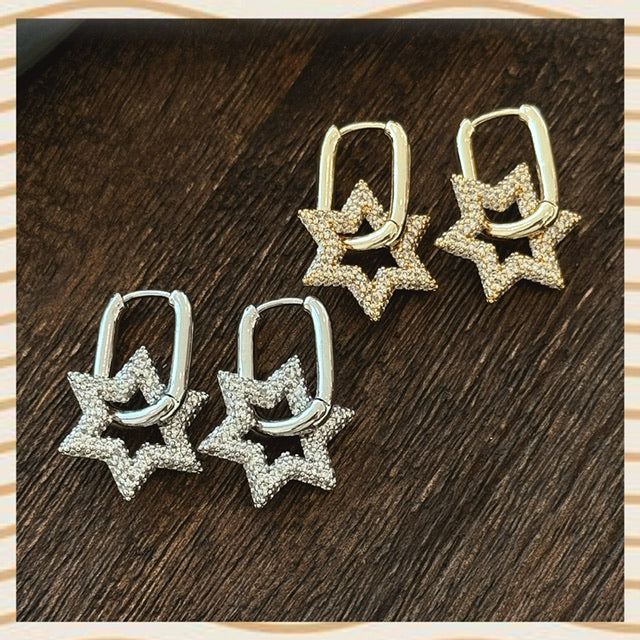 Si star earrings
