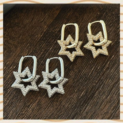 Si star earrings