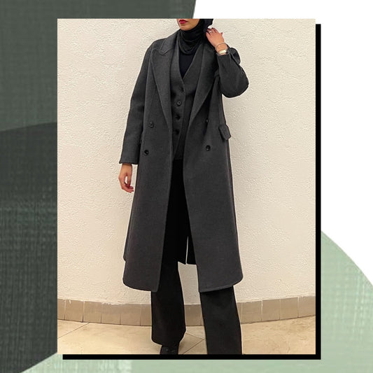 Gray 2 piece coat