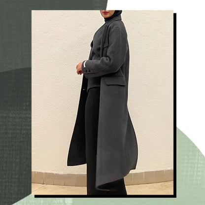 Gray 2 piece coat