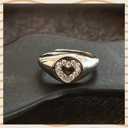 sHeart0Crystal ring