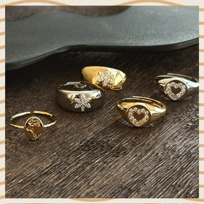 sHeart0Crystal ring